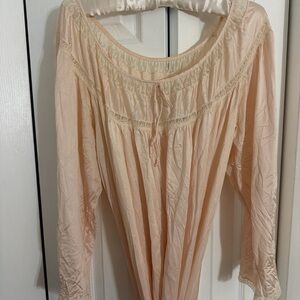 Brownstone Studios Pink Lace Detail Nightgown